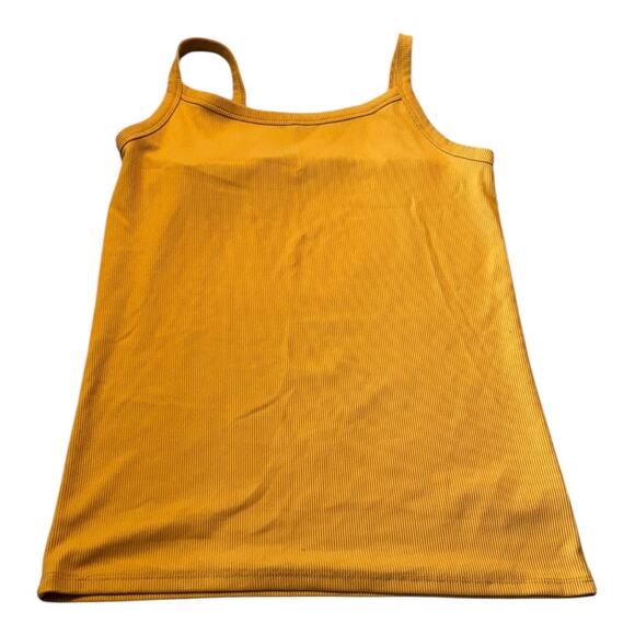 No Boundaries Mustard Yellow Ribbed Cami Tank Size L Juniors - Picture 1 of 3